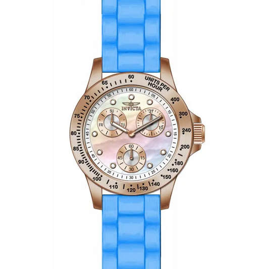 Invicta Women’s Speedway Chrono 100m Rose Gold Plated Blue