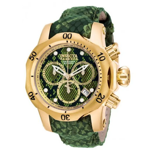 Invicta Women’s Venom Chronograph Green Snake Pattern