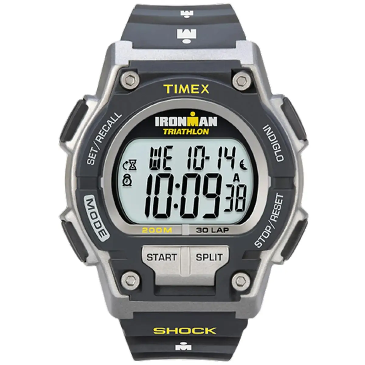 Ironman Men’s Digital Quartz 30 Full-Size 200m Black Resin