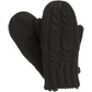 Isotoner Women’s Chunky Cable Knit Mittens (Black) 30010 -