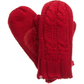 Isotoner Women’s Chunky Cable Knit Mittens (Red) 30010 -