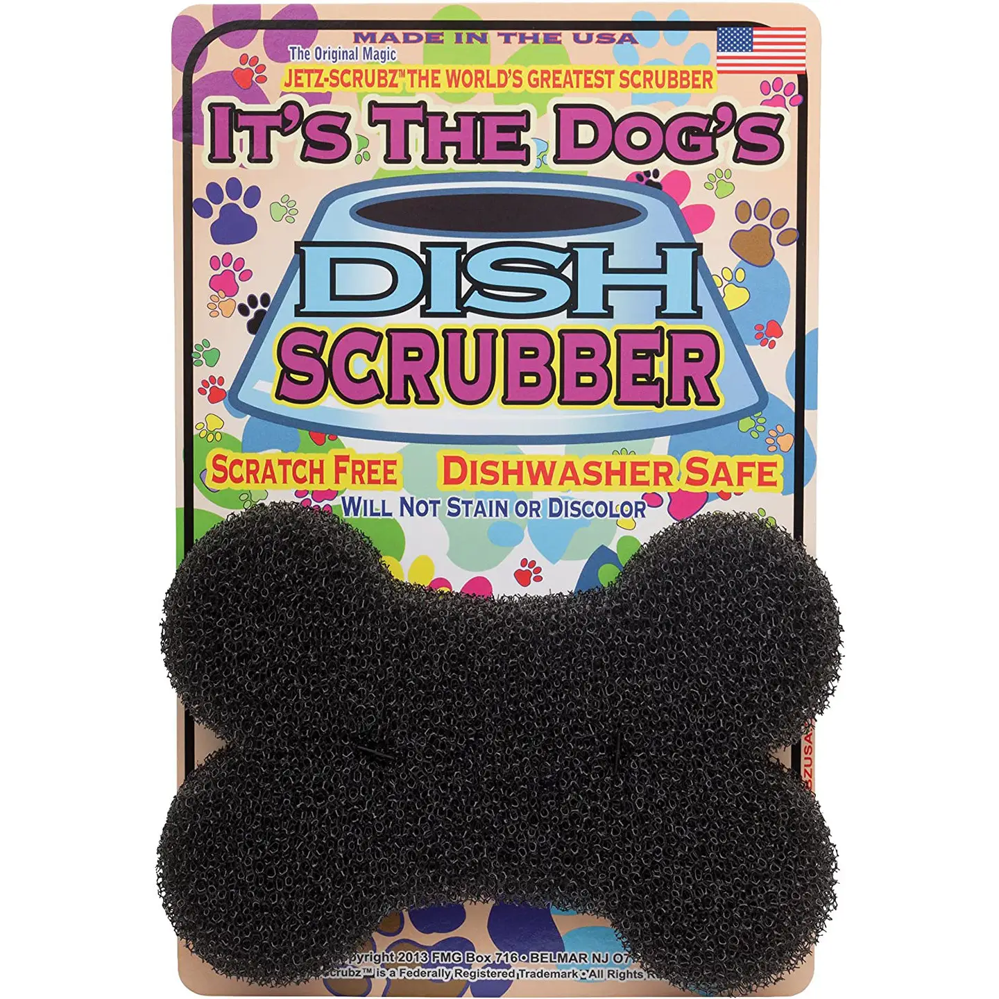 Jetz Scrubz Dog’s Scratch Free Dish and Bowl Scrubber J54 -