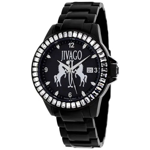 Jivago Women’s Folie Swiss Quartz 100m Black Stainless Steel