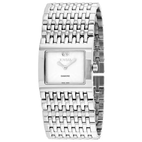 Jovial Women’s Diamond Quartz Stainless Steel Watch