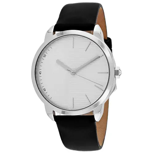 Just Cavalli Men’s Forte Stainless Steel Black Leather Watch