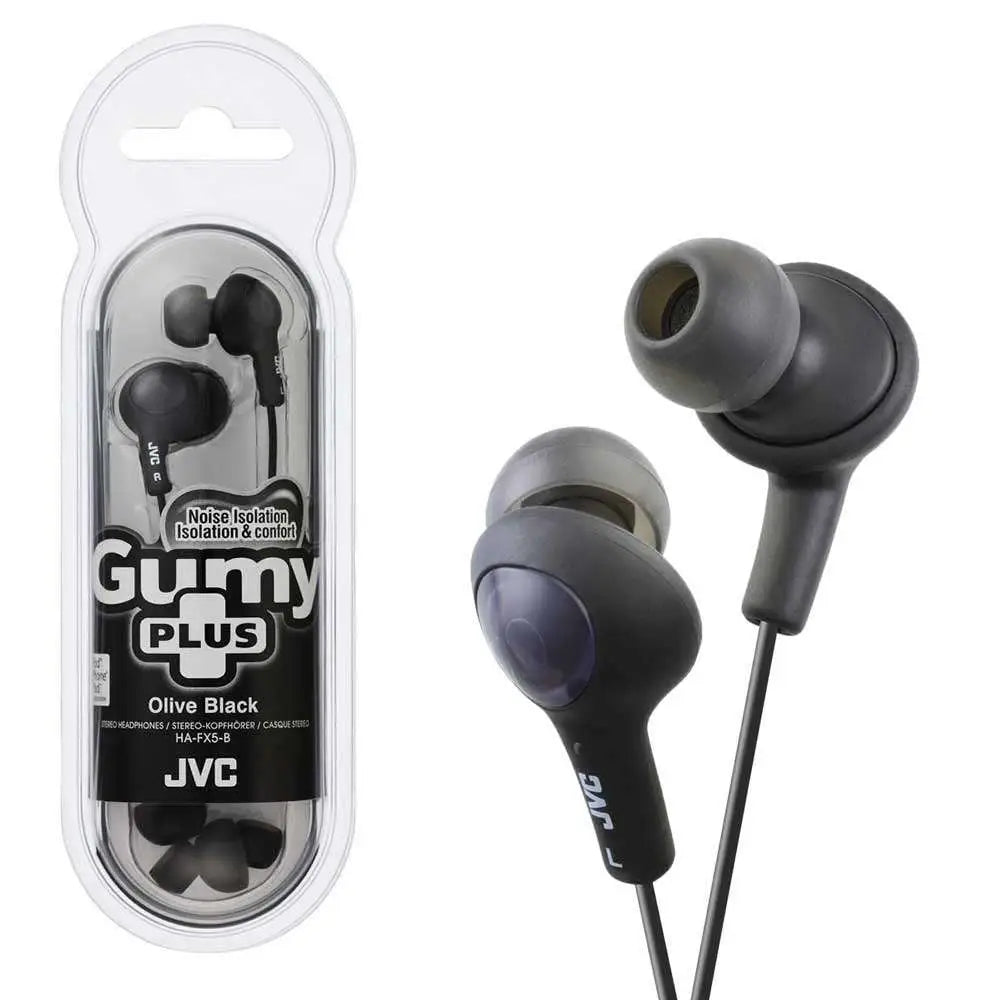 JVC Gumy Plus Soft Rubber Inner-Ear 3Ft Wired Headphone