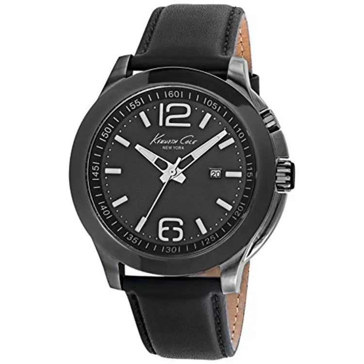 Kenneth Cole Men's Leather Strap Watch