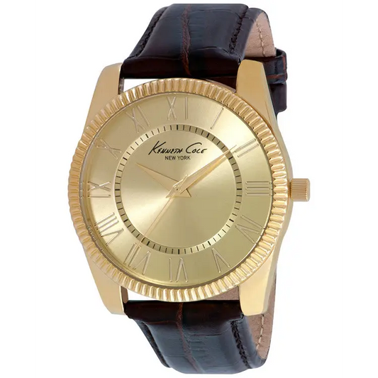 Kenneth Cole NY Women’s Analog Quartz Gold Tone Brown