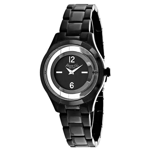 Kenneth Cole Women’s Classic Stainless Steel Black Tone