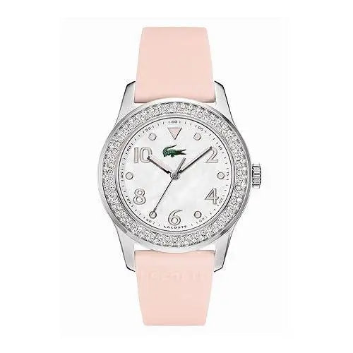 Lacoste Advantage Mother of Pearl Dial Rubber Strap Ladies