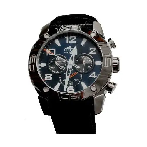 Lotus Men’s CRONO L15644/2 Black Leather Quartz Watch