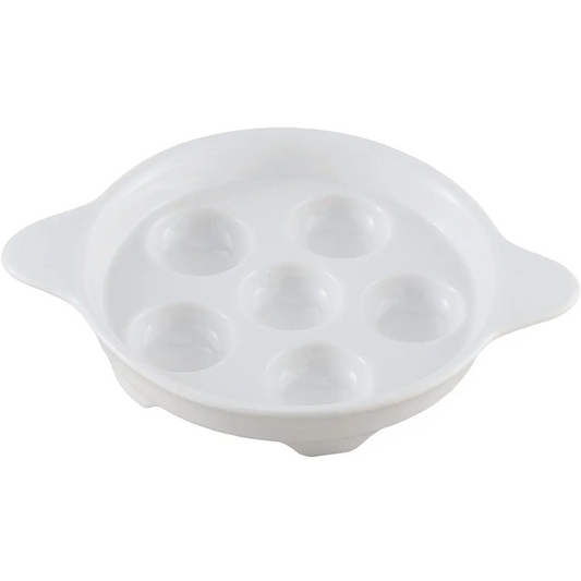 Maine Man Fine Porcelain Footed Escargot Serving Plate