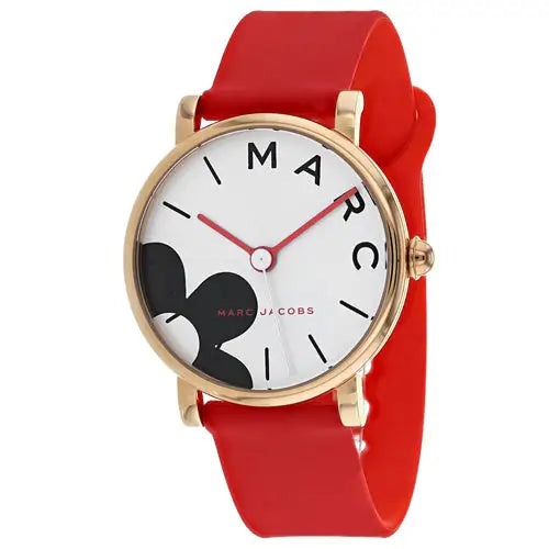 Marc Jacobs Women’s Classic Stainless Steel Red Silicone