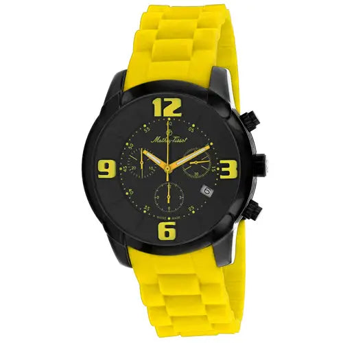 Mathey Tissot Men’s Classic Stainless Steel Rubber Watch