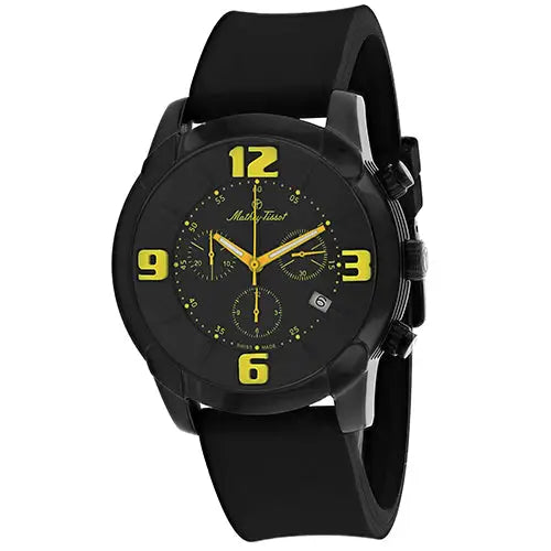 Mathey Tissot Men’s Classic Stainless Steel Rubber Watch