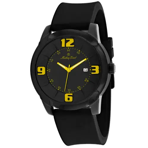 Mathey Tissot Men’s Classic Stainless Steel Rubber Watch