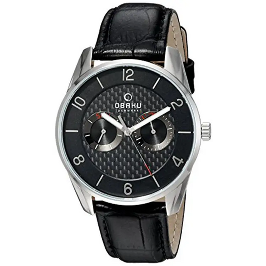 Men's Leather Dress Watch