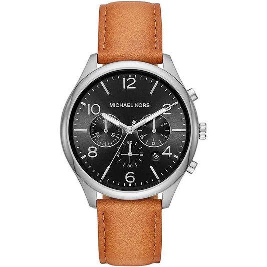 Michael Kors Men’s Merrick Quartz Stainless Steel/Brown