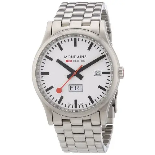 Mondaine Men’s A667.30308.16SBM Sport I Day Date Steel