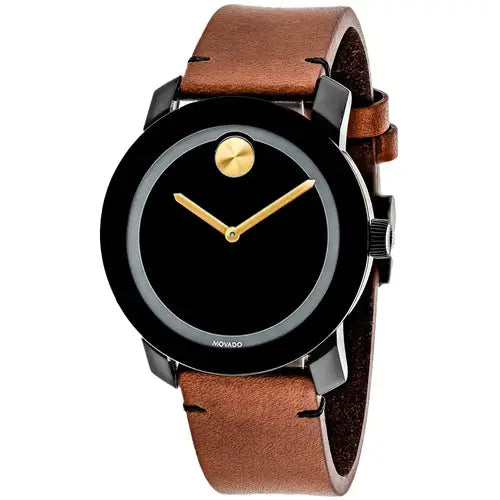 Movado Men’s Bold 30m Leather Watch 3600305 - Misc