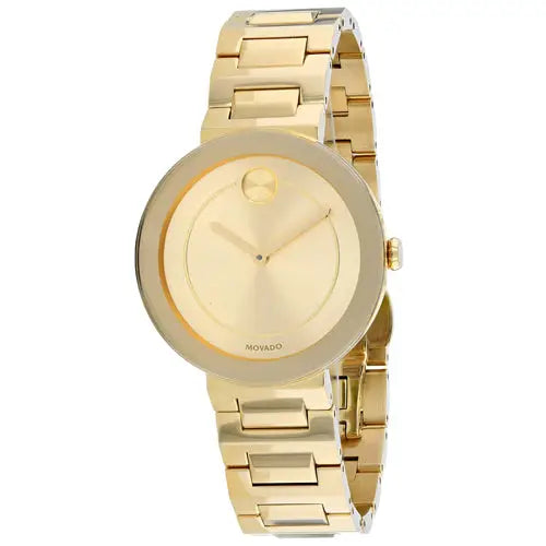 Movado Women’s Bold Quartz Gold Tone Stainless Steel Watch