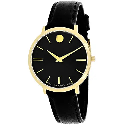 Movado Women’s Ultra Slim 30m Quartz Leather Watch 607091 -