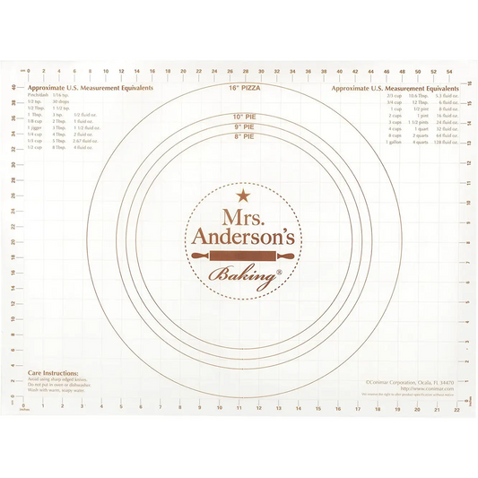 Mrs. Anderson’s Baking Non-Slip Pastry Rolling Mat 18-Inch