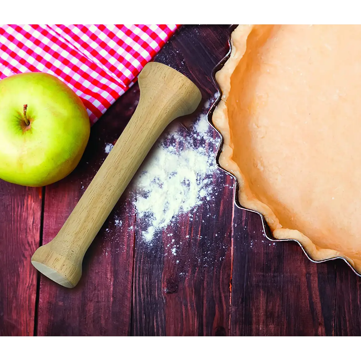Mrs. Anderson’s Double Sided Hardwood Baking Pastry Tart