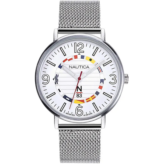 Nautica Men’s N83 Wave Garden Quartz Stainless Steel Mesh