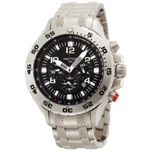 Nautica Men’s Stainless Steel Chronograph Watch N19508G -
