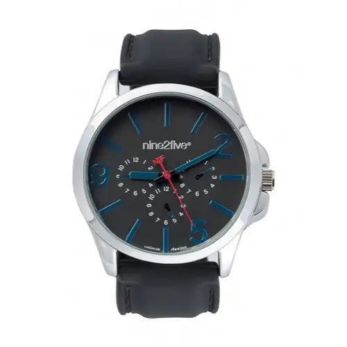 Nine2Five Men’s Fearless Chronograph Alloy Case Black