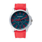 Nine2Five Men’s Fearless Chronograph Alloy Case Red Silicone