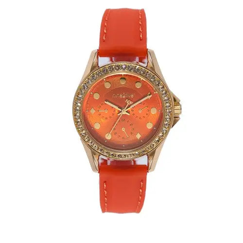 Nine2Five Women’s Tress Chronograph Quartz Orange Silicone