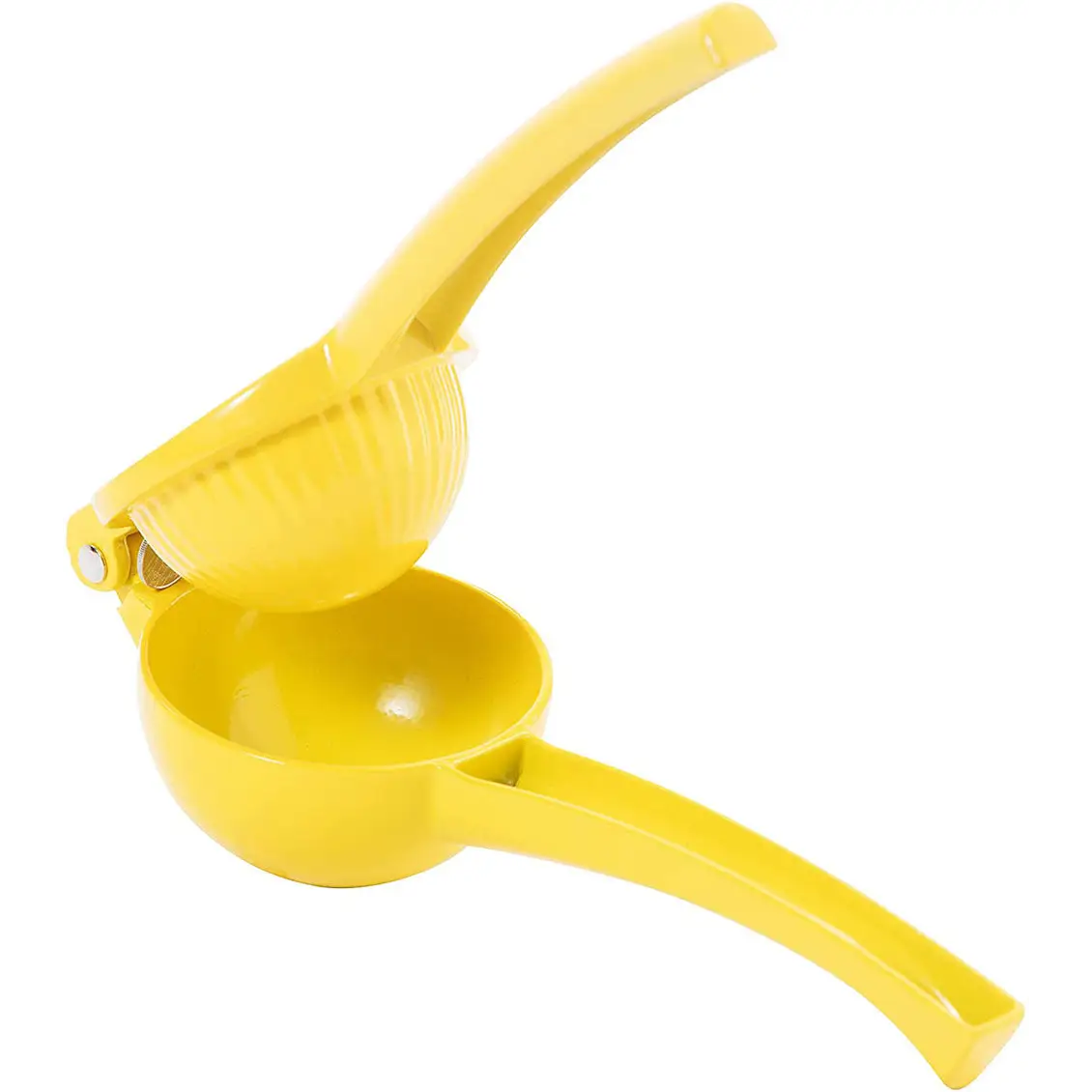 Oggi Aluminum Manual Lemon Citrus Squeezer/Juicer (Yellow)