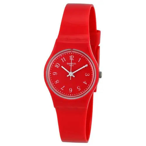Original Swatch Red Pretty Sexy Red Dial Red Silicone Double