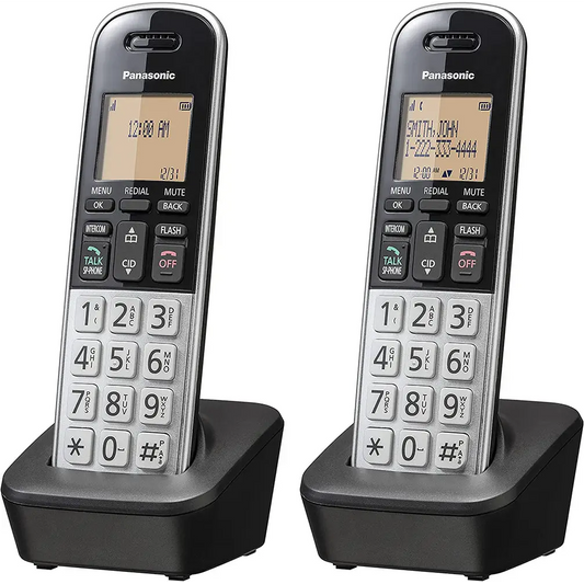 Panasonic 1.6 Amber Dial DECT 6.0 Cordless Phone (2