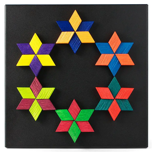 Playable Art Wooden Art Magnet Relief (36 pcs 9x9in metal