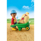 Playmobil 1.2.3 Construction Worker w/ Wheelbarrow 70409