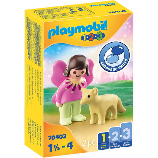 Playmobil 1.2.3 Fairy Friend with Fox 70403 (For Kids 1.5