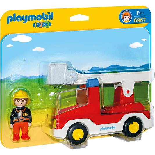 Playmobil 1.2.3 Ladder Unit Fire Truck 6967 (for Kids 18