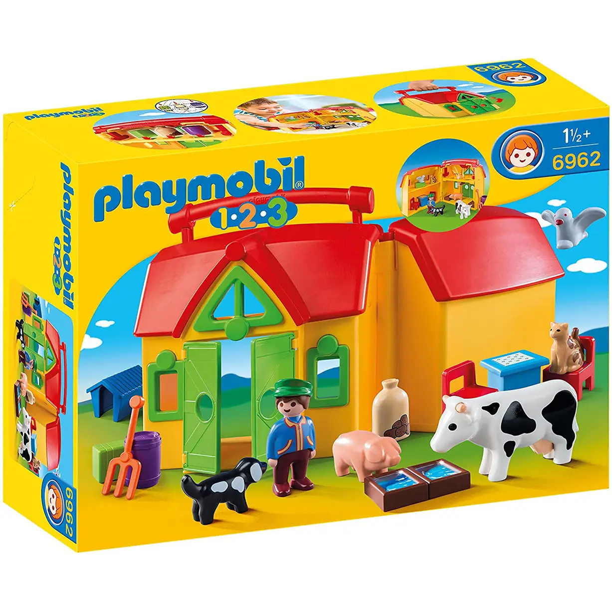 Playmobil 1.2.3 My Take Along Farm 6962 (for Kids 18 months
