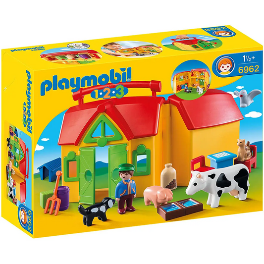 Playmobil 1.2.3 My Take Along Farm 6962 (for Kids 18 months