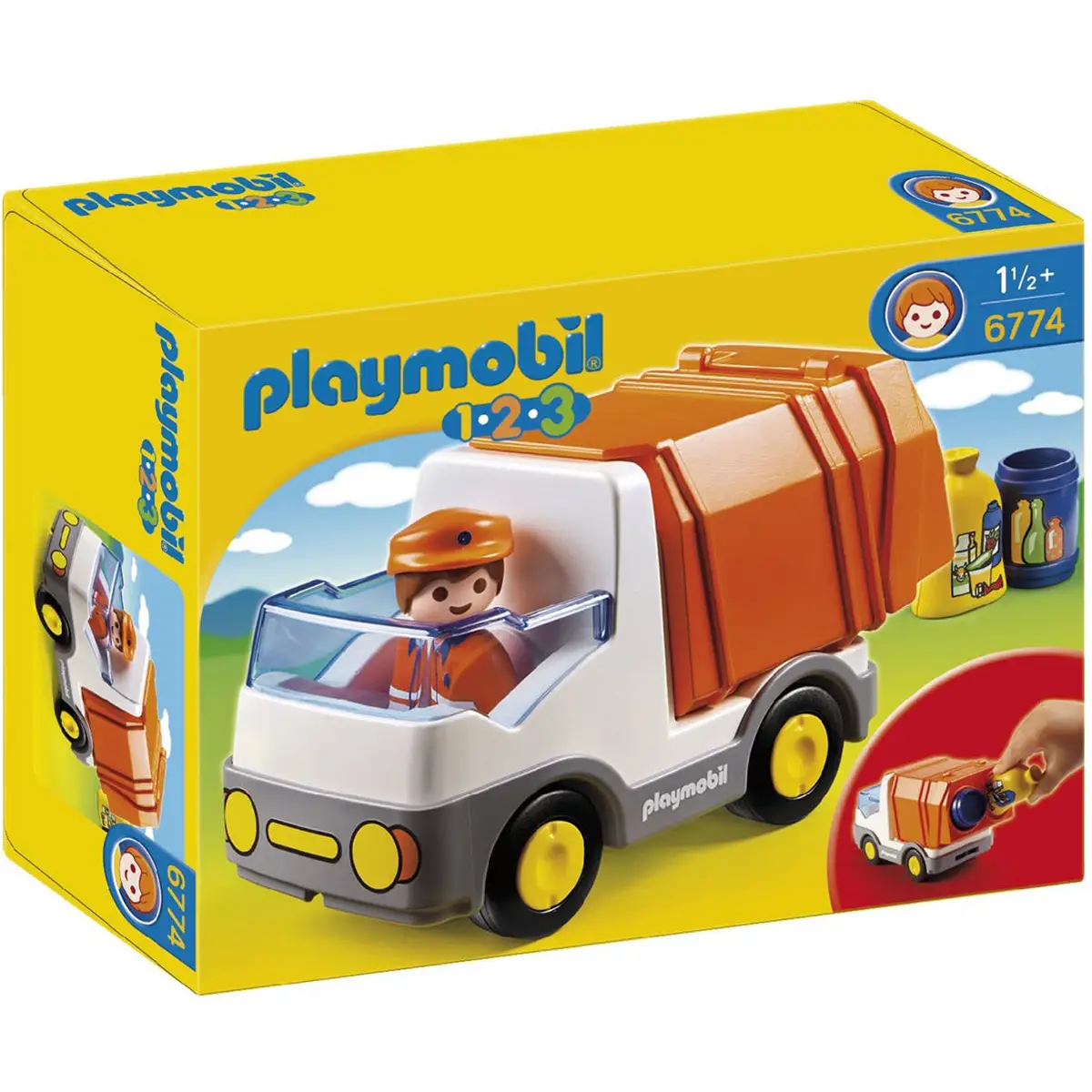 PLAYMOBIL 1.2.3 Recycling Truck 6774 - Misc