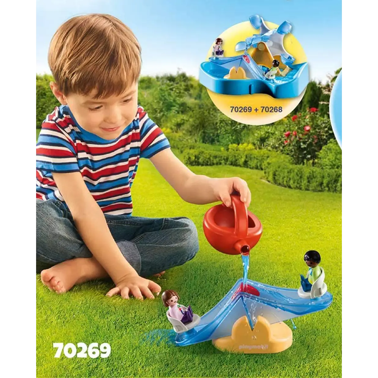 Playmobil 1.2.3 Water Seesaw w/ Watering Can 70269 (kids 18