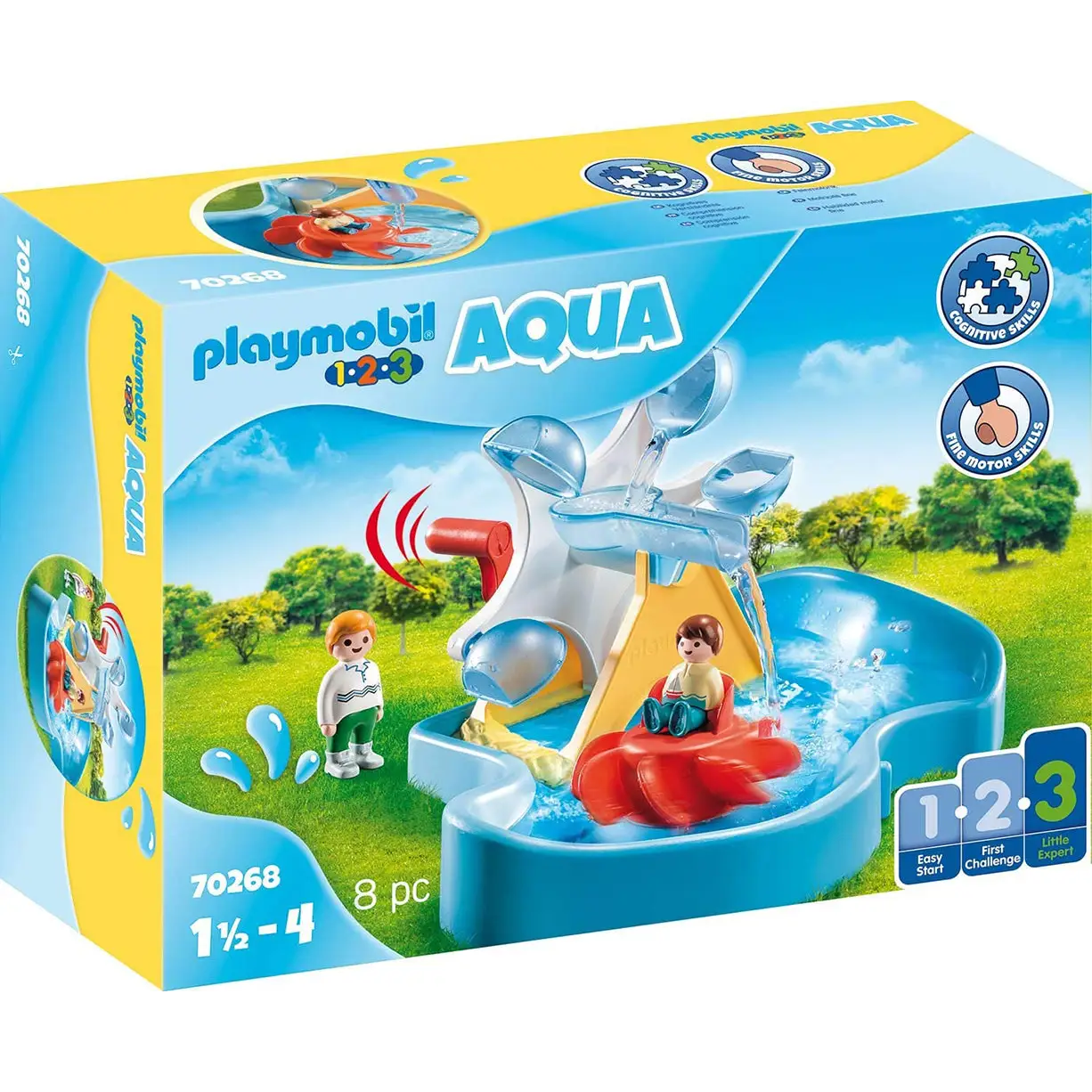 Playmobil 1.2.3 Water Wheel Carousel 70268 (kids 18 months