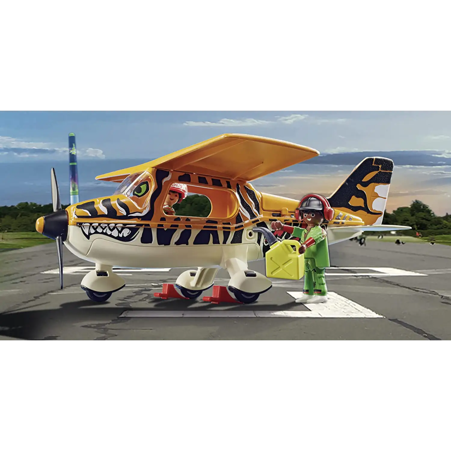 Playmobil Air Stunt Show Tiger Propeller Plane 70902 (For
