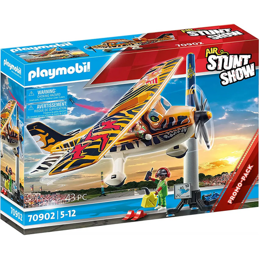 Playmobil Air Stunt Show Tiger Propeller Plane 70902 (For