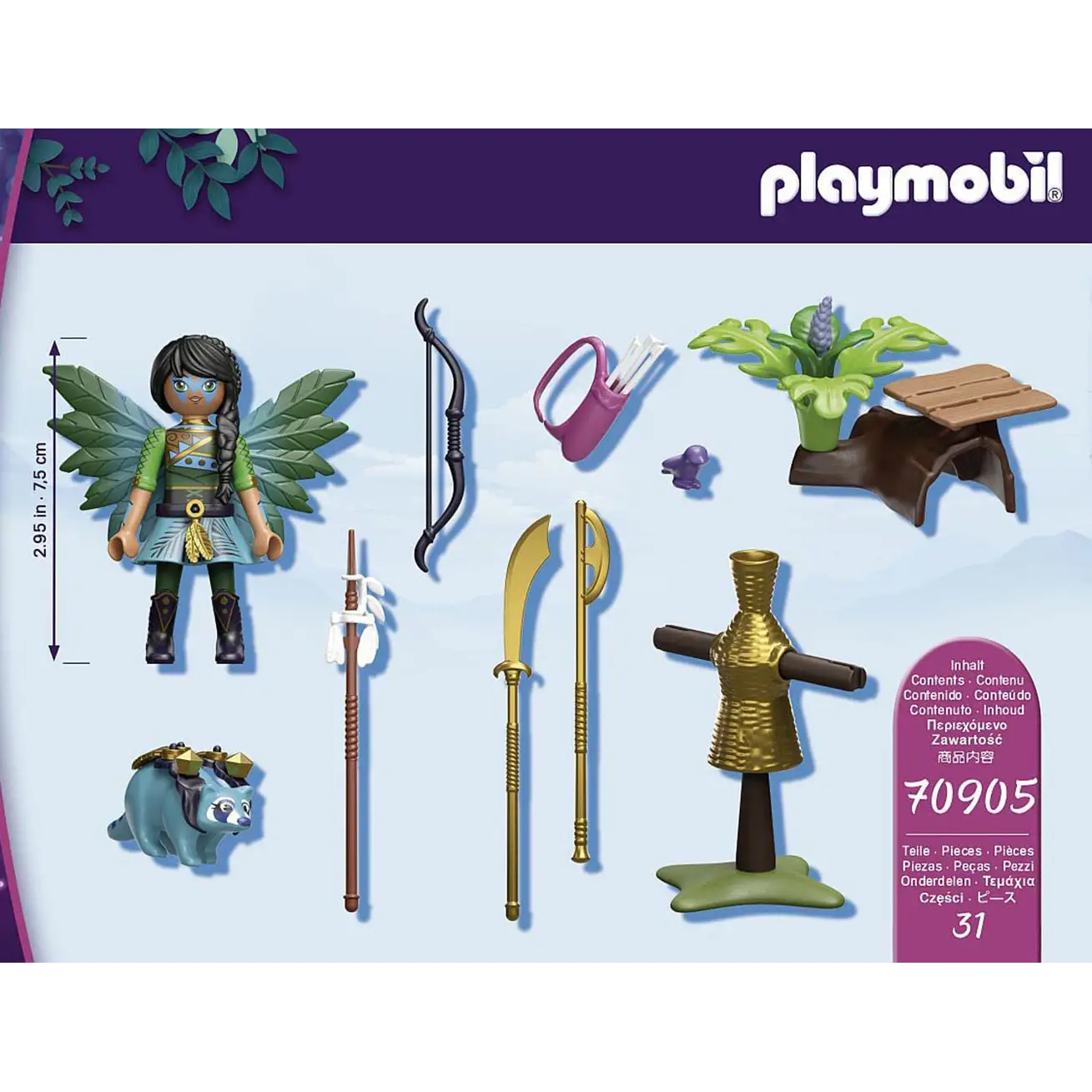 Playmobil Ayuma - Starter Pack Knight Fairy w/ Raccoon 70905