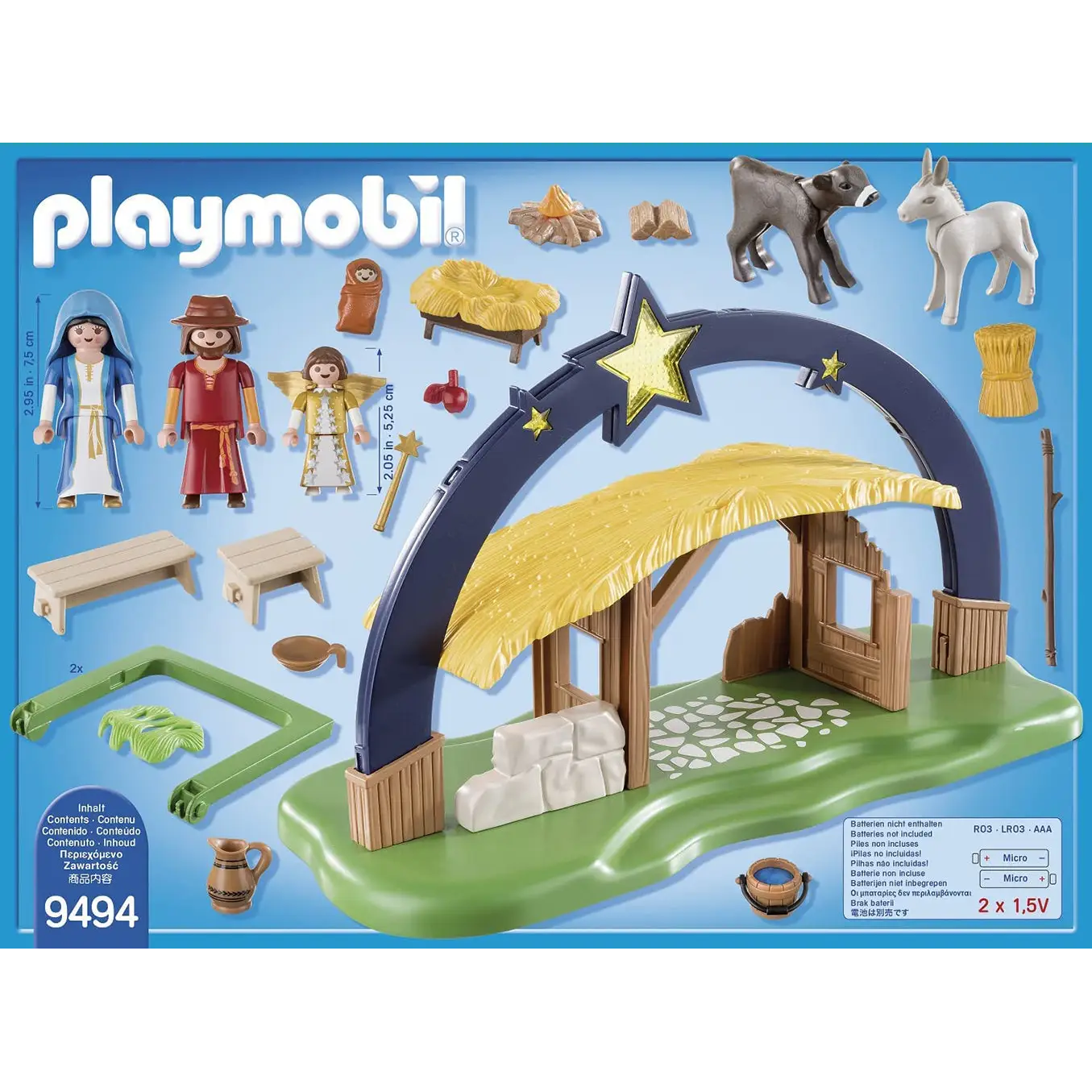 Playmobil Christmas Illuminating Nativity Manger 9494 (for