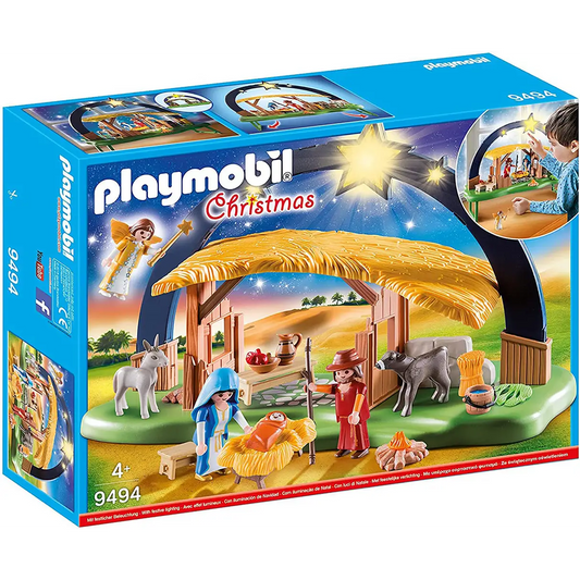 Playmobil Christmas Illuminating Nativity Manger 9494 (for